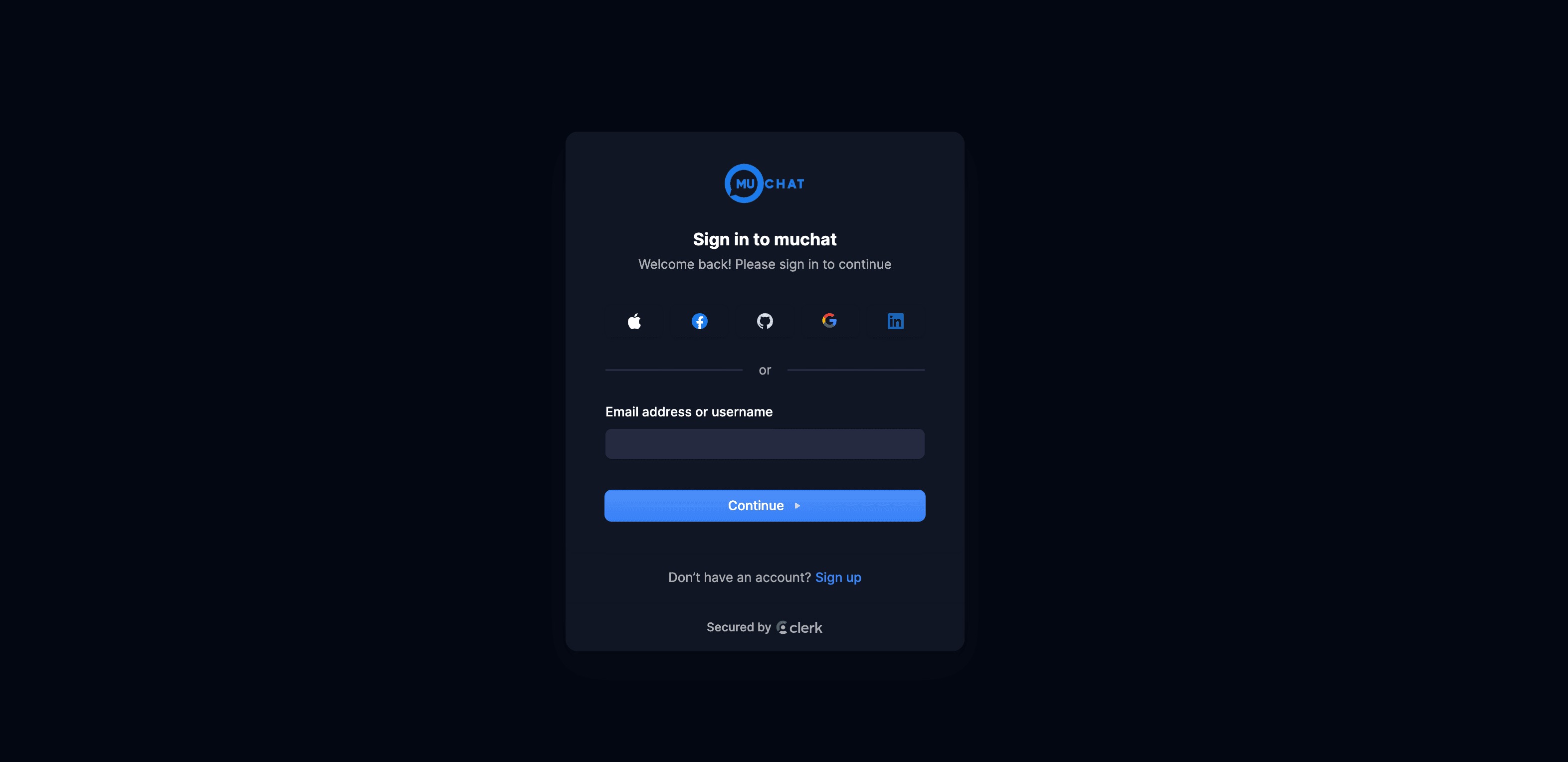 Screenshot of Muchat